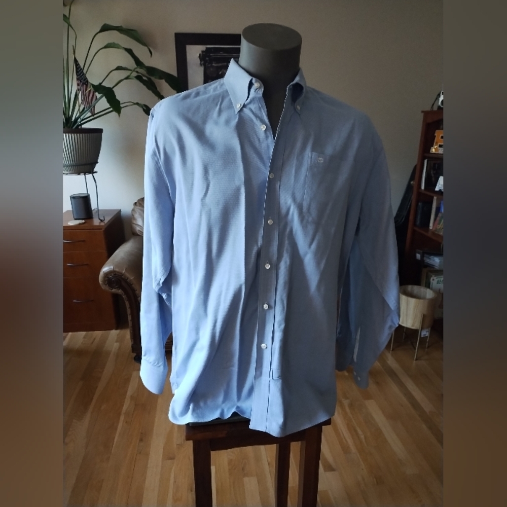 Southern Tide XL Long Sleeve Button Down Shirt, Light Blue